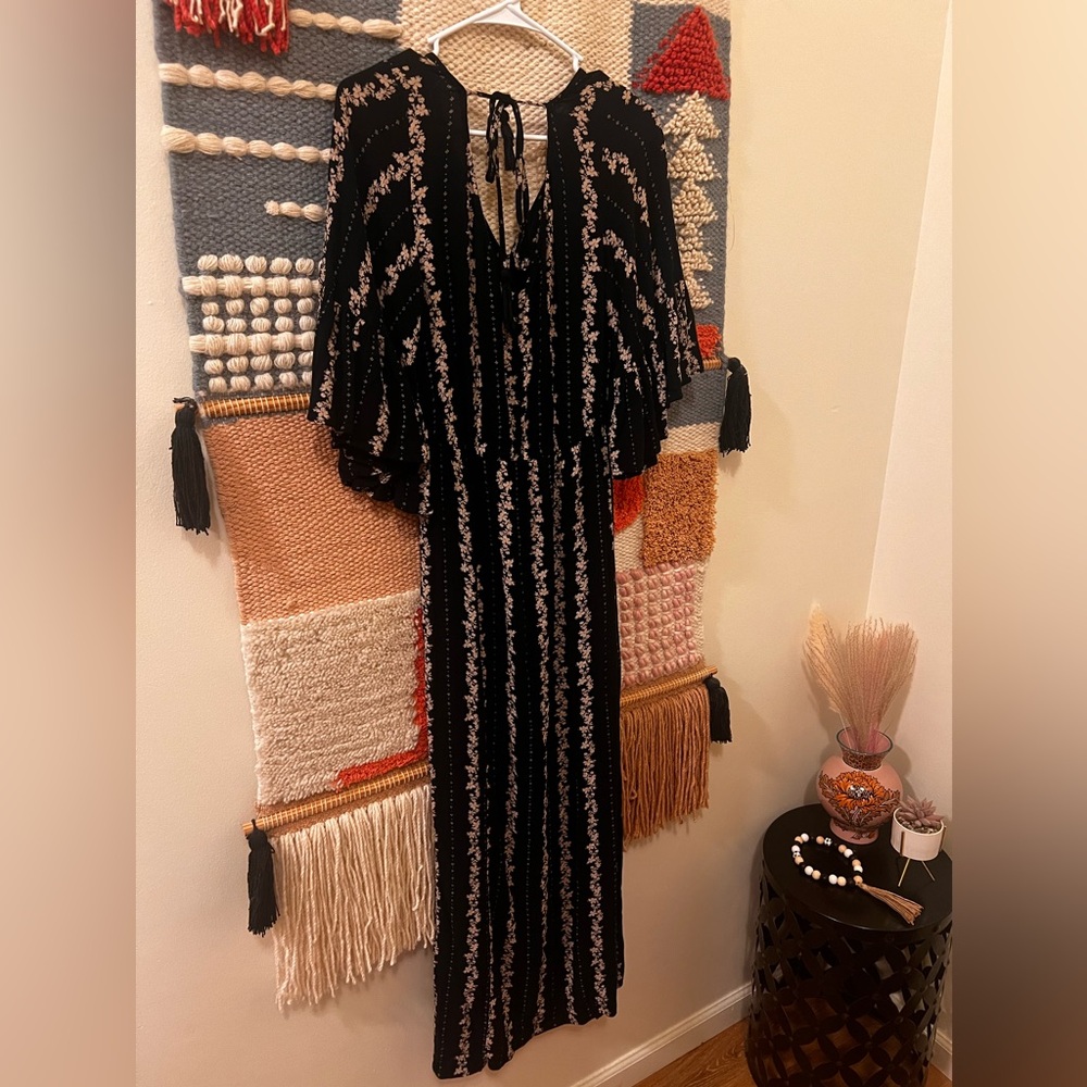 American Eagle Dress Size Medium Navy Blue Maxi Dress